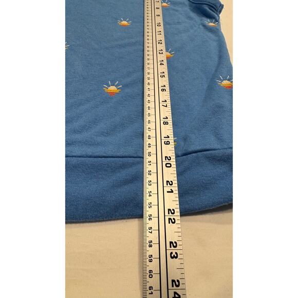 PJ Salvage Loungewear Sun Out Tank Top Size XS Blue Sleeveless Boxy Terry Knit - Picture 8 of 9